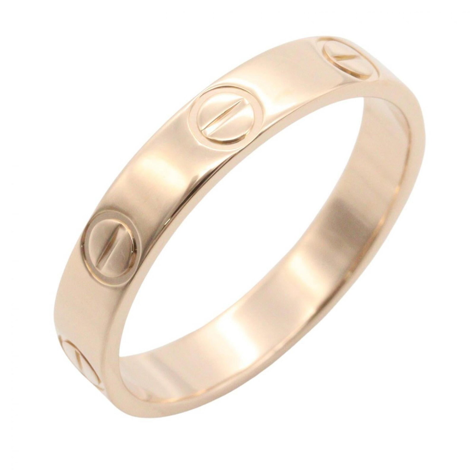 Pink Gold Cartier Band Ring 18K: Pink Gold Cartier Band Ring 18K Pink Gold Cartier Band Ring 18K features a beautiful pink gold (18K) design, available in US size 5. This elegant band ring from renowned brand Cartier adds a touch of 