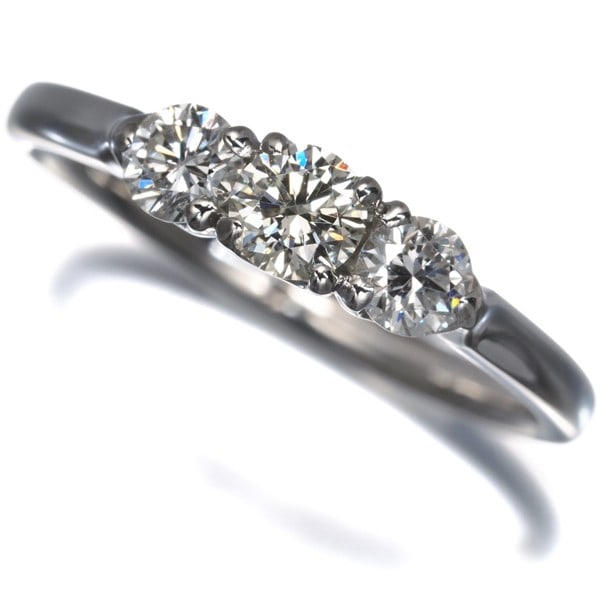 Diamond 0.53Ct 3P Ring 900 Platinum (1 of 6)