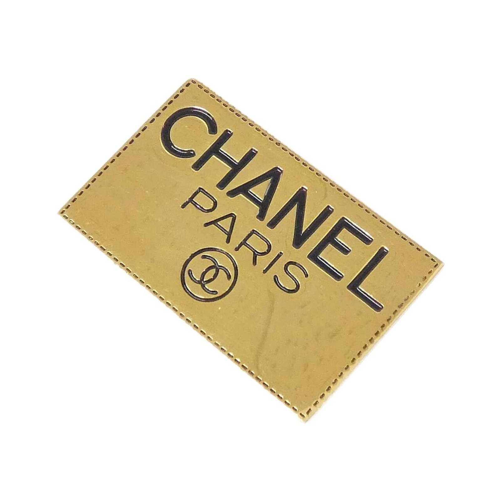 Chanel Brooch: Chanel Brooch Item Specifics: Brand: Chanel Type: Brooch Gender: Women Color: Black, Gold Size (HxWxD): 3.2cm x 5.3cm / 1.25'' x 2.08'' Product Disclaimer: Items may exhibit light wear, such as minor 
