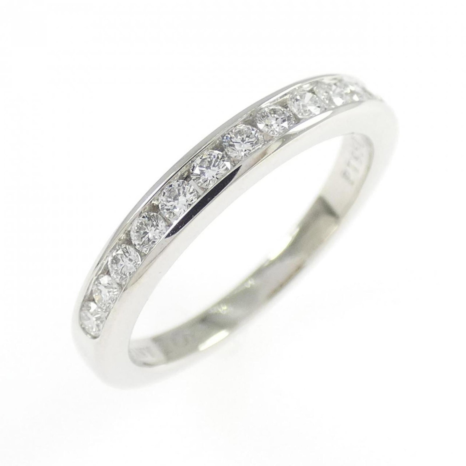 Tiffany Band Ring Platinum 950: Tiffany Band Ring Platinum 950 Platinum band ring with diamond stone, available in US size 3.5. This Tiffany MPN 60004042 ring features a high-quality platinum material and a diamond stone, making it 