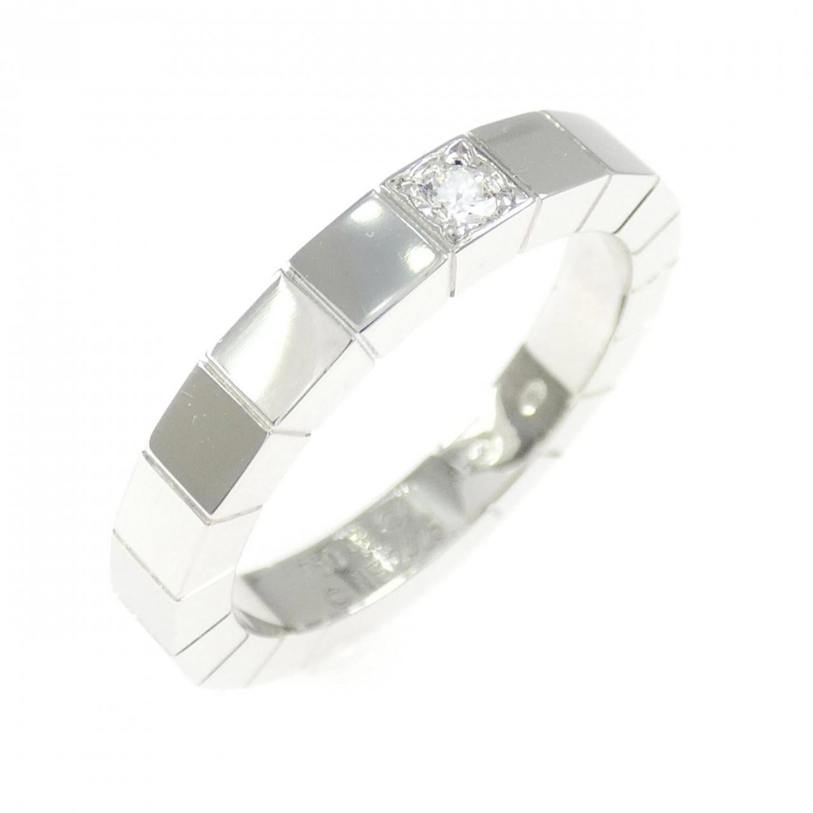 Cartier Band Ring White Gold (18K): Cartier Band Ring White Gold (18K) Cartier Band Ring White Gold (18K) features a sleek design with white gold (18K) material and a diamond stone, making it a stylish accessory for women. The ring's si