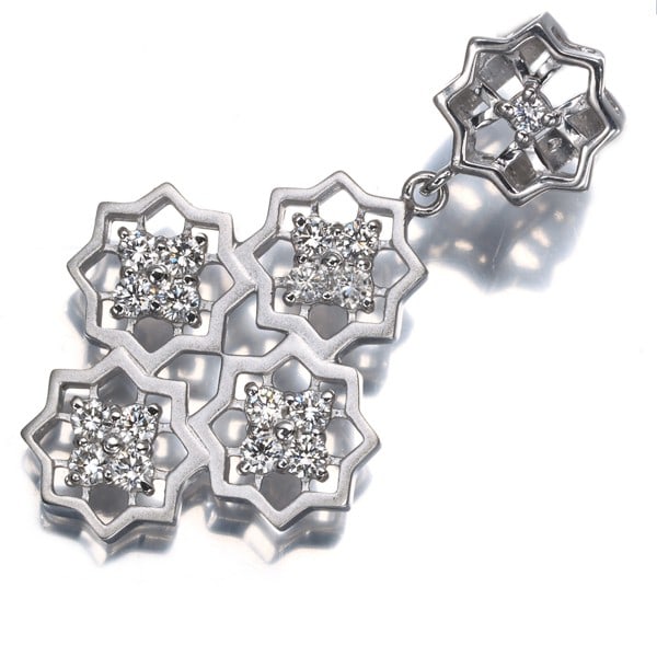Mizuno Kaoluco Pendant Diamond 0.42Ct Openwork 900 Platinum (1 of 5)