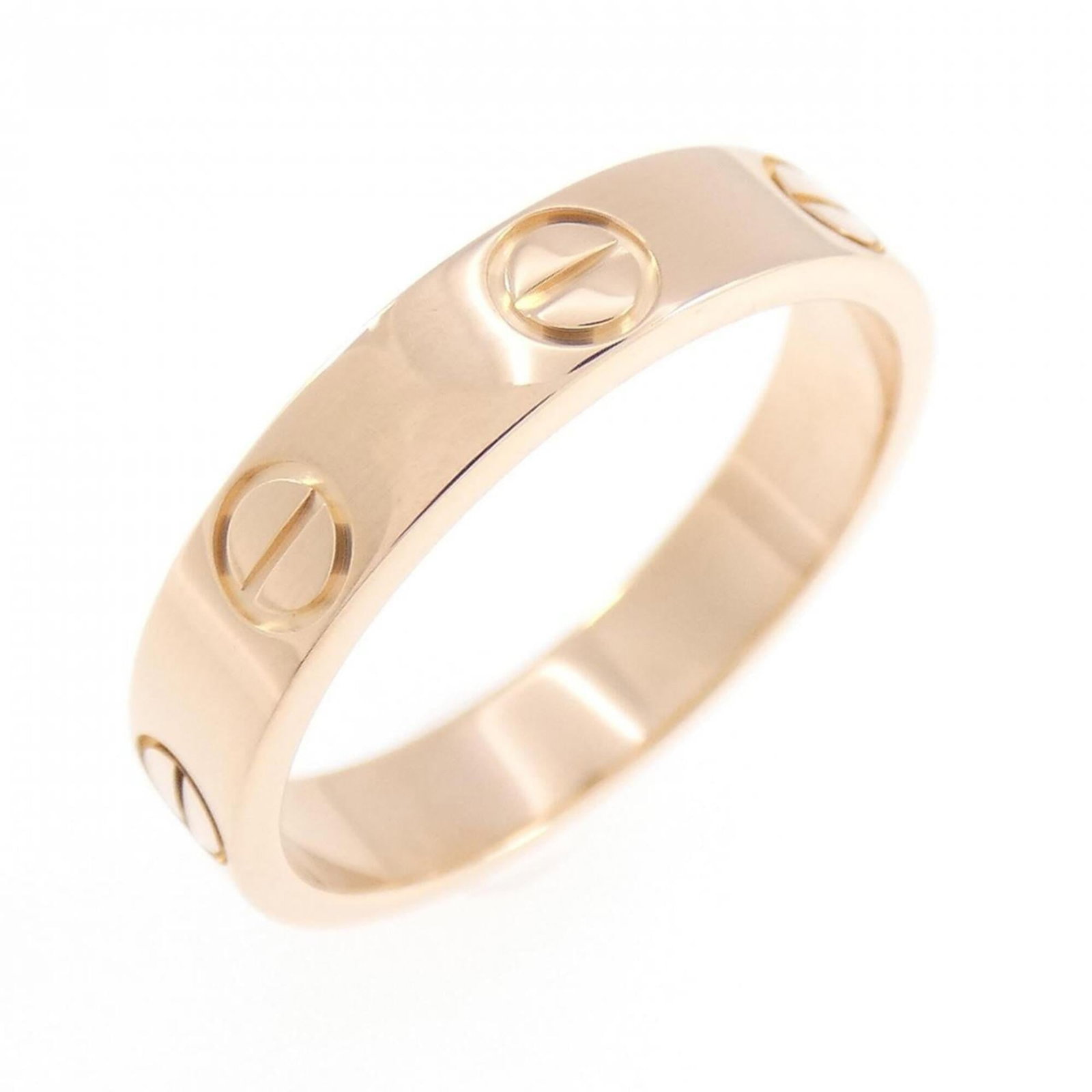 Pink Gold Cartier Band Ring 18K: Pink Gold Cartier Band Ring 18K Pink gold Cartier band ring in 18K, a classic design with elegant pink hue. The 48 US size fits comfortably on the finger, suitable for women. Made from high-quality pi