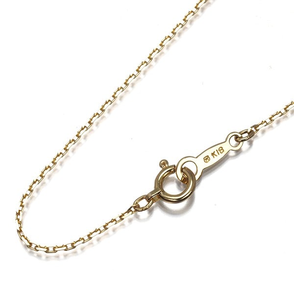 Mikimoto Chain Necklace Cable 38Cm 18K 750 Yellow Gold: Mikimoto Chain Necklace Cable 38Cm 18K 750 Yellow Gold 18K yellow gold cable chain necklace measures 38cm in length, featuring a slender profile and delicate details. Crafted from high-quality 18k gol