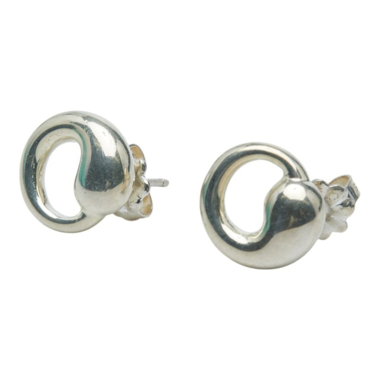 Tiffany Stud Earrings Silver 925: Tiffany Stud Earrings Silver 925 Tiffany Stud Earrings in Silver 925 feature a classic gold tone, making them a timeless choice for women. These stud earrings come with a box and dust bag for added