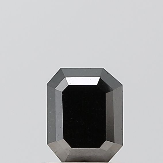 Emerald 1.11ct Black VVS2 - Loose Natural Diamond: Emerald 1.11ct Black VVS2 - Loose Natural Diamond 1.11ct Black VVS2 - Loose Natural Diamond with EX polish and symmetry, showcasing exceptional clarity and luster in its sleek black hue. The diamond's