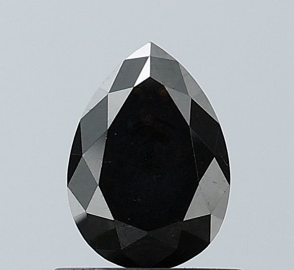 Pear 1.15ct Black VVS2 - Loose Natural Diamond: Pear 1.15ct Black VVS2 - Loose Natural Diamond 1.15ct black VVS2 loose natural diamond with EX polish and symmetry, offering exceptional clarity and cut quality in a rare black color. This stone's