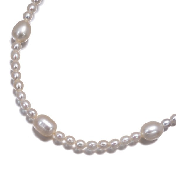 Freshwater Pearl Necklace Yellow Gold 3.5-7.2Mm Baby Mikimoto 18K 750 (1 of 4)