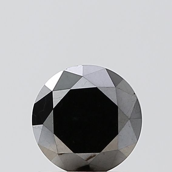 Round 1.11ct Fancy Black VVS2 - Loose Natural Diamond: Round 1.11ct Fancy Black VVS2 - Loose Natural Diamond Round 1.11ct Fancy Black VVS2 - Loose Natural Diamond, boasting EX cut symmetry and EX polish, showcases its exceptional clarity with a VVS2 grade