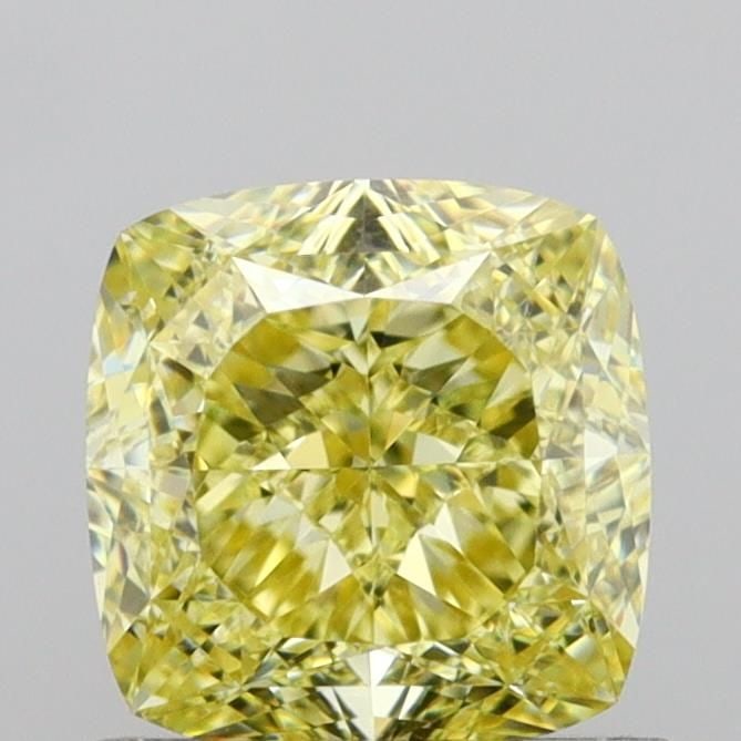 GIA Cushion Modified 1.21ct Fancy Yellow VVS2 - Loose Natural Diamond: GIA Cushion Modified 1.21ct Fancy Yellow VVS2 - Loose Natural Diamond GIA certified, the 1.21ct Fancy Yellow VVS2 diamond boasts exceptional clarity and polish, with a vibrant yellow hue that shines