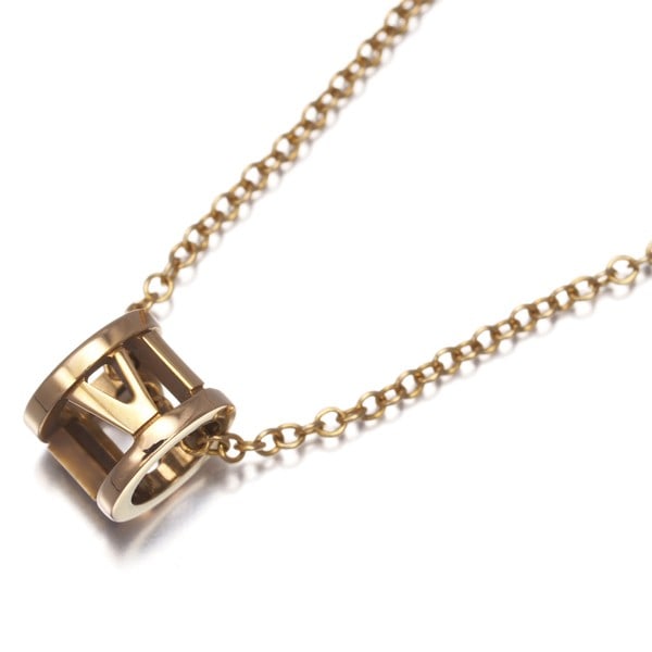 Yellow gold 750 18K Tiffany Co. Necklace Atlas Mini: Yellow gold 750 18K Tiffany Co. Necklace Atlas Mini Yellow gold 750 18K Tiffany Co. Necklace Atlas Mini features a sleek pendant design with a signature from the artist, set against a sturdy chain mea