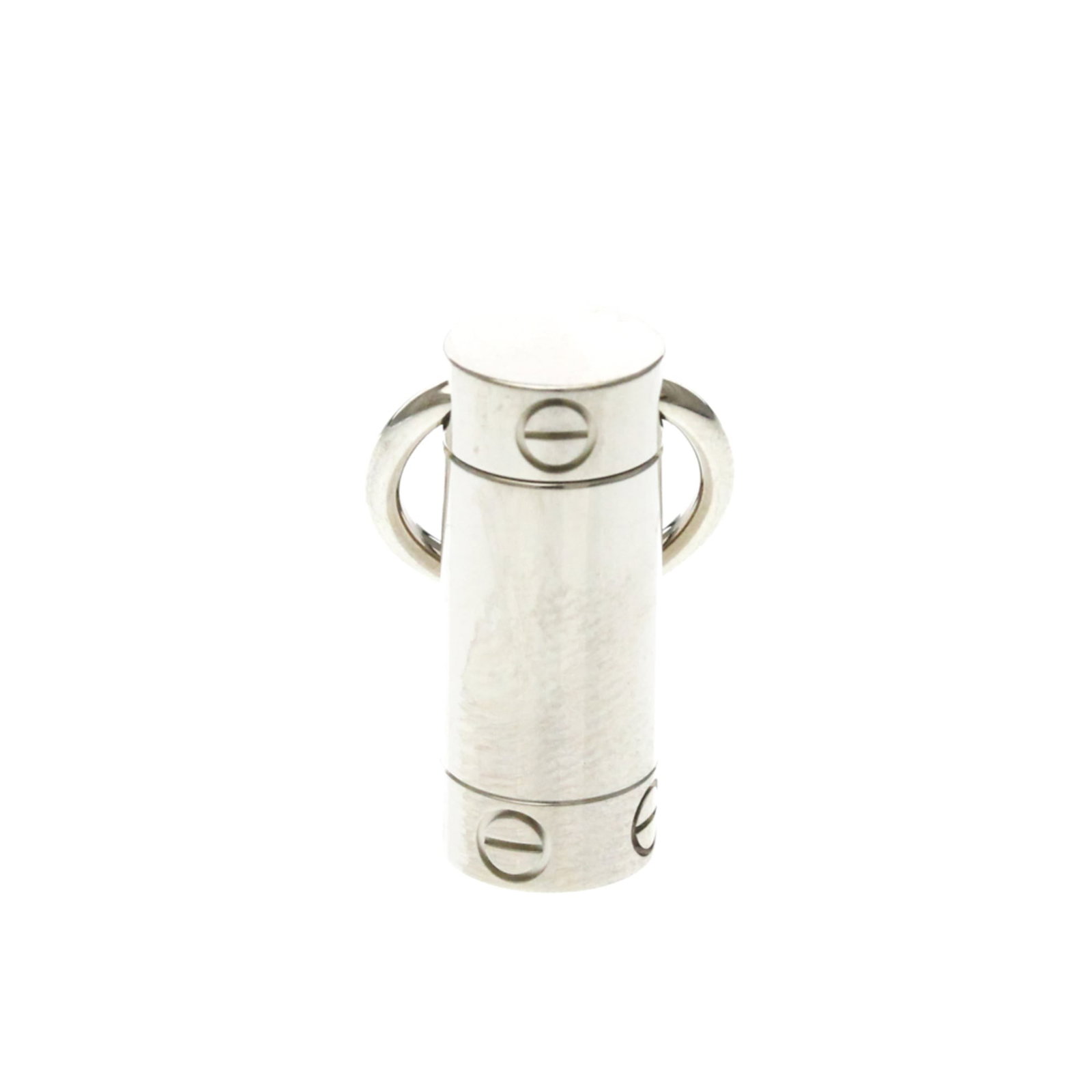 Cartier Necklace Charm White Gold (18K): Cartier Necklace Charm White Gold (18K) Cartier's iconic Love Screwdriver charm, crafted from 18K white gold, adds a touch of timeless elegance to any necklace. This sleek and modern design features a