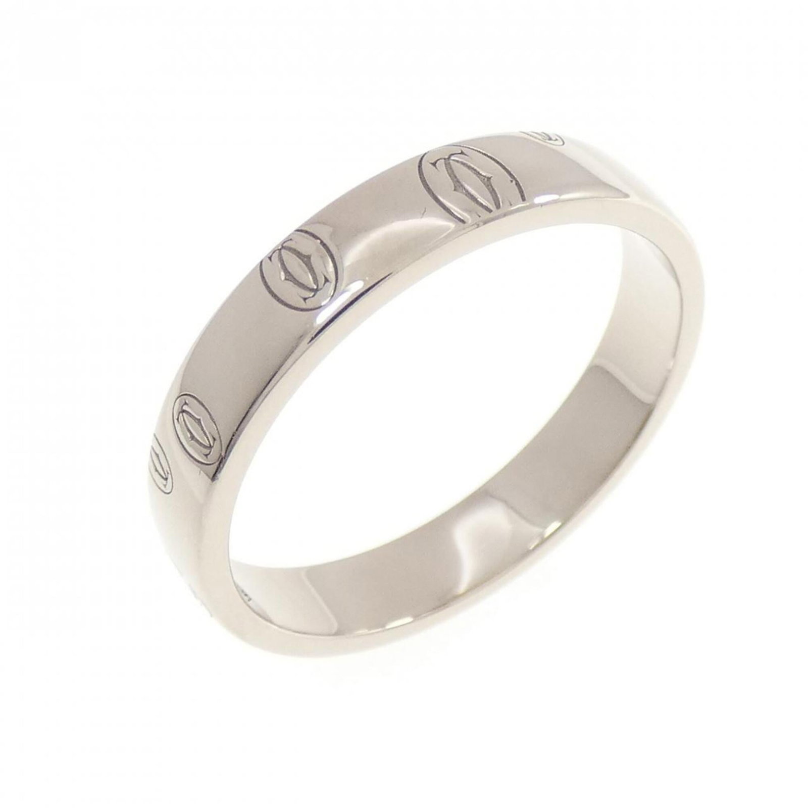 Cartier Band Ring White Gold (18K): Cartier Band Ring White Gold (18K) Cartier Band Ring White Gold (18K) - A sleek and timeless design from the renowned French luxury brand, this white gold band ring boasts a classic style that complem