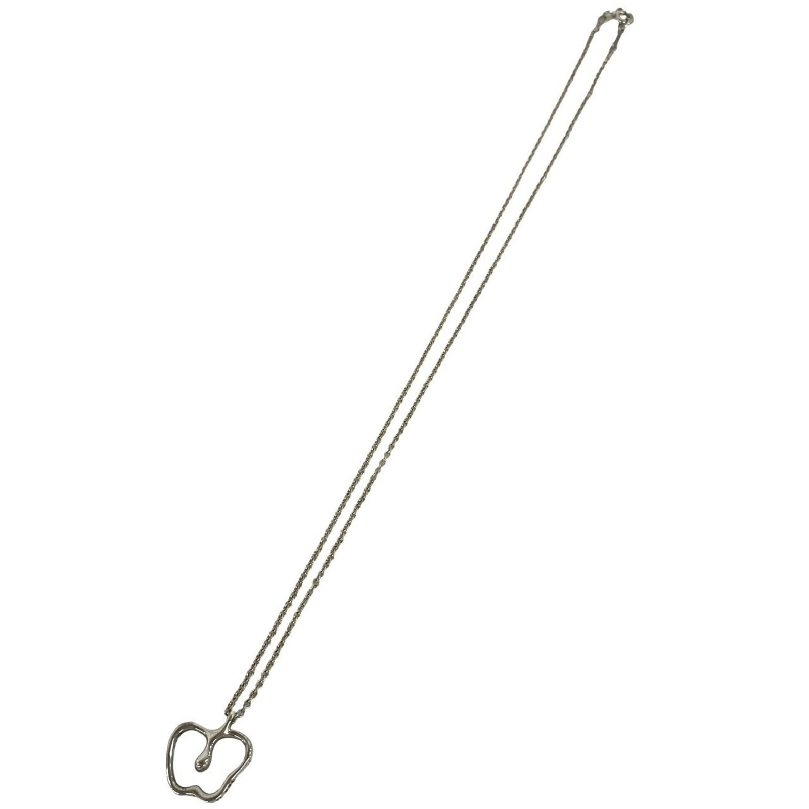 Tiffany&Co. Tiffany Vintage Apple Necklace Sterling Silver 925 Pendant Choker Accessory Silver 39286: Tiffany&Co. Tiffany Vintage Apple Necklace Sterling Silver 925 Pendant Choker Accessory Silver 39286 Tiffany&Co.'s vintage apple necklace is a stunning sterling silver accessory, featuring a 13mm x 15
