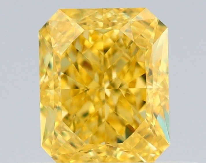 GIA Radiant 0.5ct Fancy Vivid Yellow VVS1 - Loose Natural Diamond: GIA Radiant 0.5ct Fancy Vivid Yellow VVS1 - Loose Natural Diamond GIA-certified, this loose natural diamond boasts a vibrant Fancy Vivid Yellow color and exceptional clarity, graded VVS1. Measuring 4.