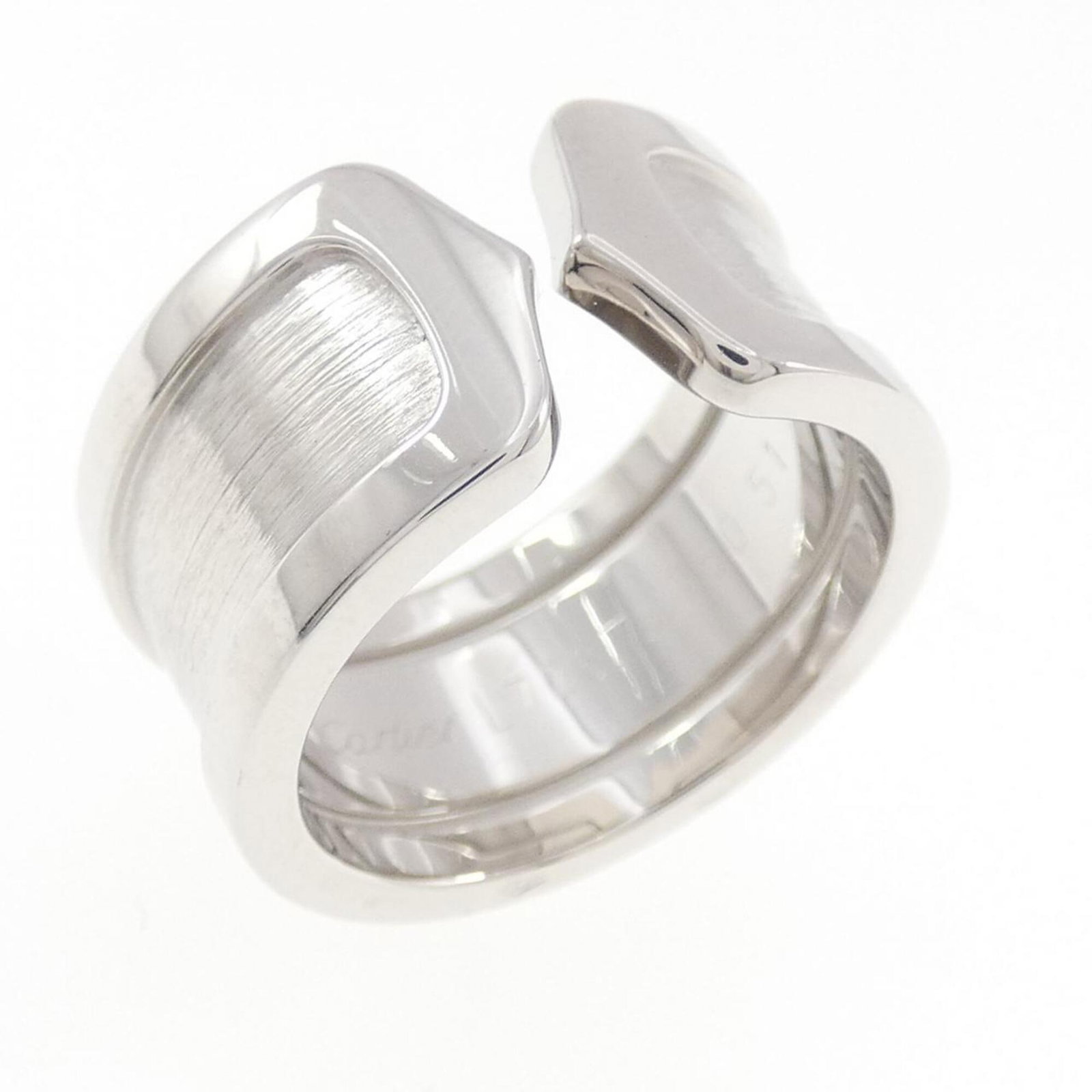 Cartier Band Ring White Gold (18K): Cartier Band Ring White Gold (18K) Cartier Band Ring White Gold (18K) - A sleek and sophisticated band ring in 18K white gold, featuring the renowned Cartier brand. This piece measures 51 US size 6, m