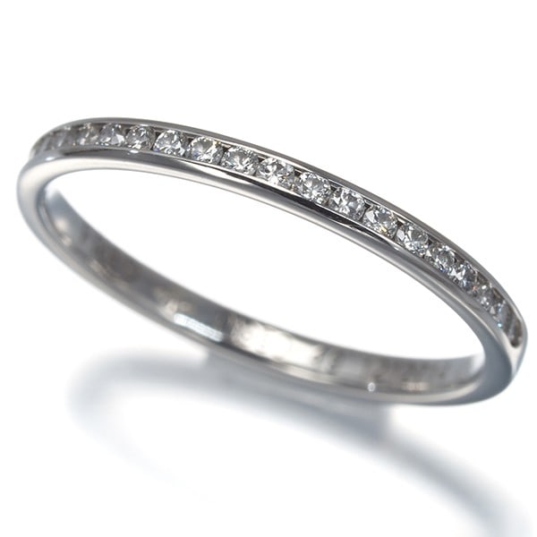Ring Diamond For Love Fred Platinum Half Eternity (1 of 5)