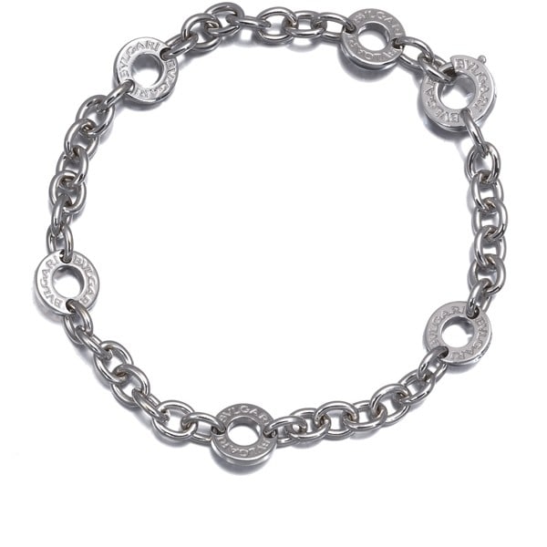 Bvlgari Bracelet Bvlgaribvlgari Bb Chain 18K 750 White Gold (1 of 4)