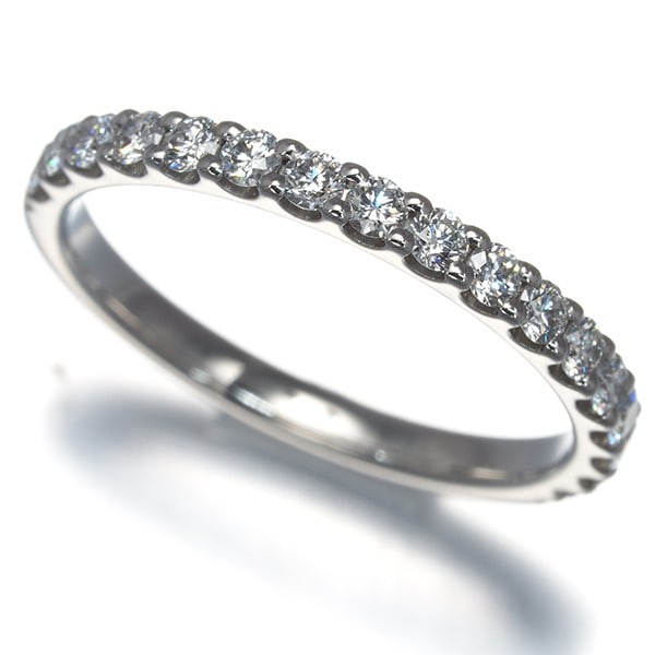 Star Jewelry Ring Diamond 0.30Ct Half Eternity Us4.5 950 Platinum (1 of 5)