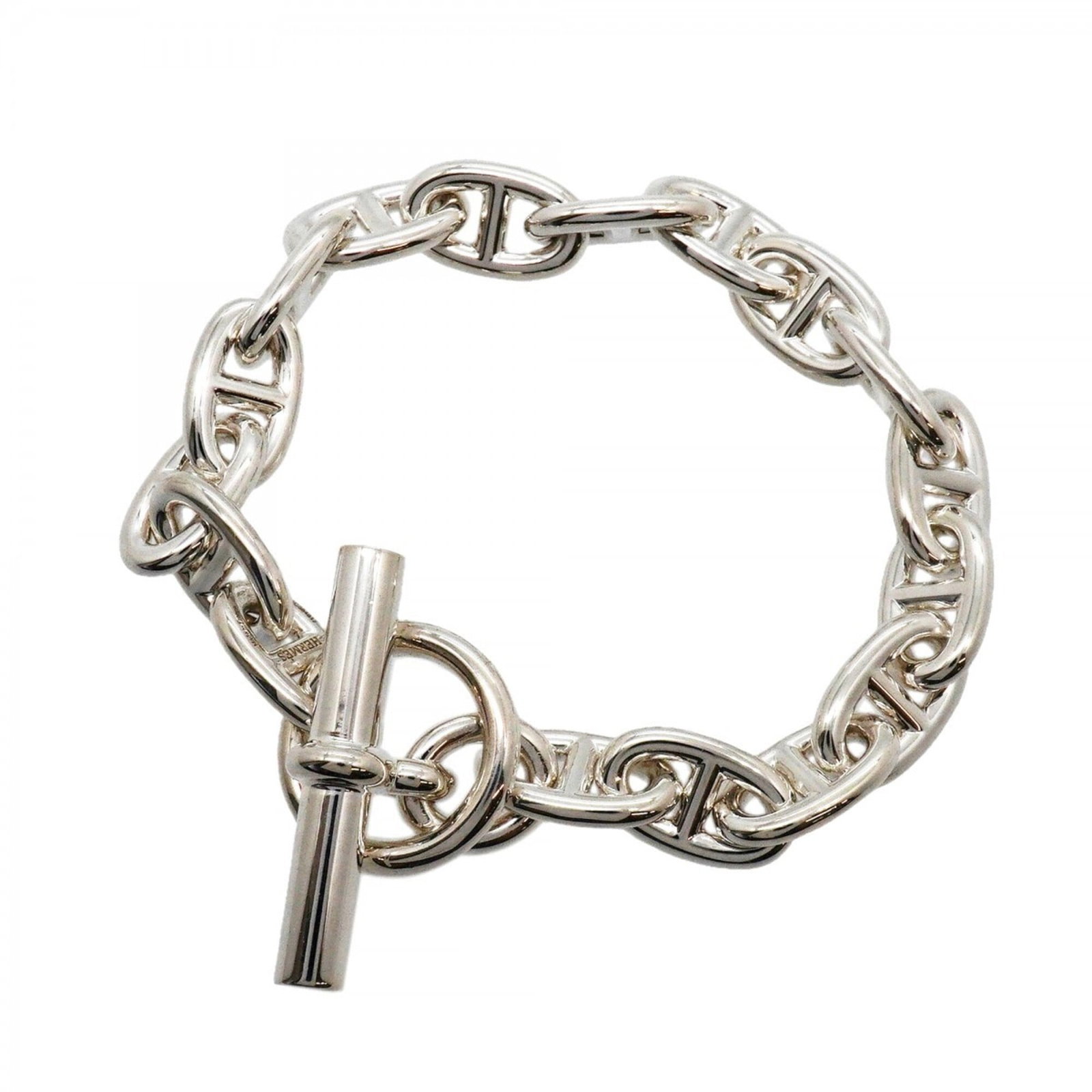 Silver Charm Bracelet Hermes: Silver Charm Bracelet Hermes Silver Charm Bracelet Hermes, 19cm / 7.48'', made from high-quality silver 925 material. This elegant charm bracelet features a classic design that suits both men and wome