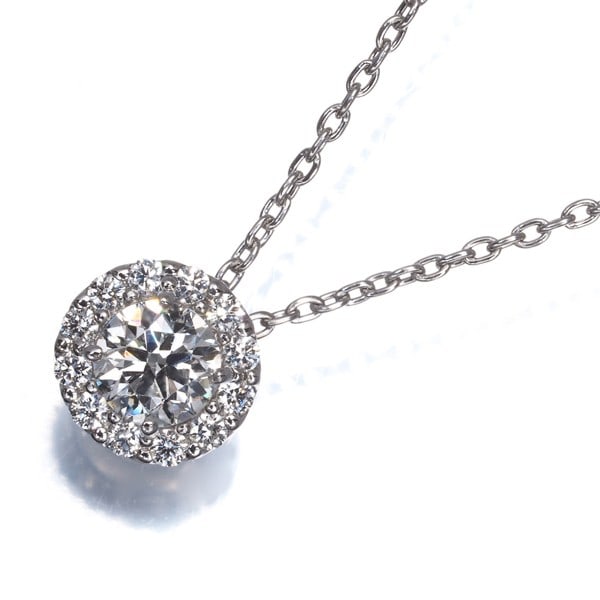 Monnickendam Necklace Diamond 0.369Ct/ 0.12Ct 900 850 Platinum: Monnickendam Necklace Diamond 0.369Ct/ 0.12Ct 900 850 Platinum Monnickendam Necklace Diamond features a natural diamond centre stone weighing approximately 0.369ct, surrounded by two side stones total