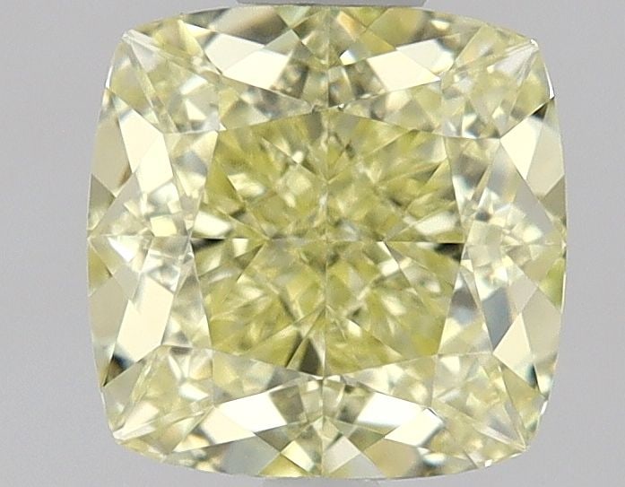 GIA Cushion Brilliant 0.64ct Fancy Yellow VVS1 - Loose Natural Diamond: GIA Cushion Brilliant 0.64ct Fancy Yellow VVS1 - Loose Natural Diamond GIA certified, this 0.64ct Fancy Yellow VVS1 diamond boasts exceptional clarity and color. Its EX polish and VG symmetry add to i