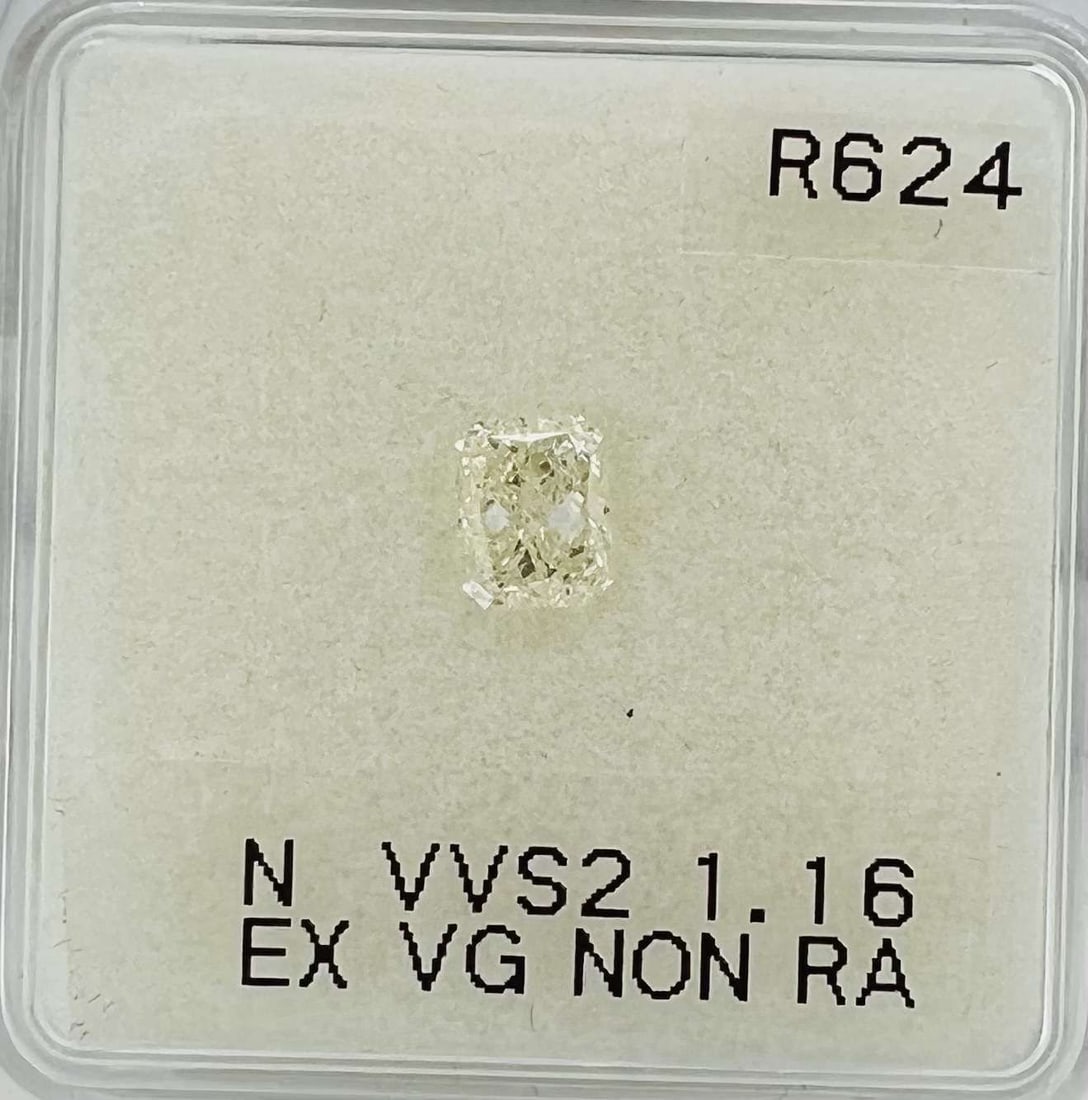 GIA Radiant 1.16ct N VVS2 - Loose Natural Diamond: GIA Radiant 1.16ct N VVS2 - Loose Natural Diamond GIA certification ensures the diamond's quality and provenance. This loose natural diamond boasts exceptional clarity, color, and cut, making it a sta
