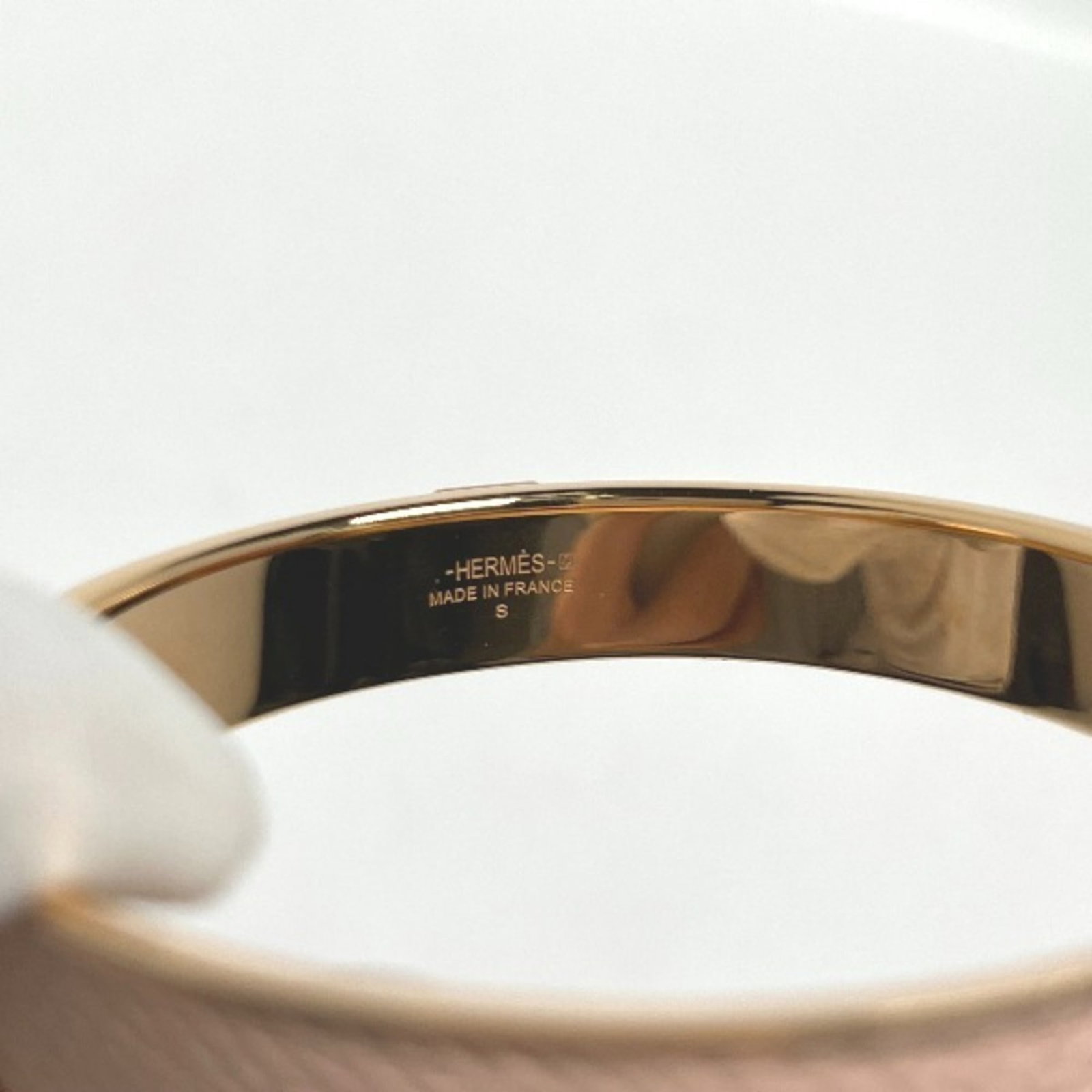 Hermes leather bangle - 3