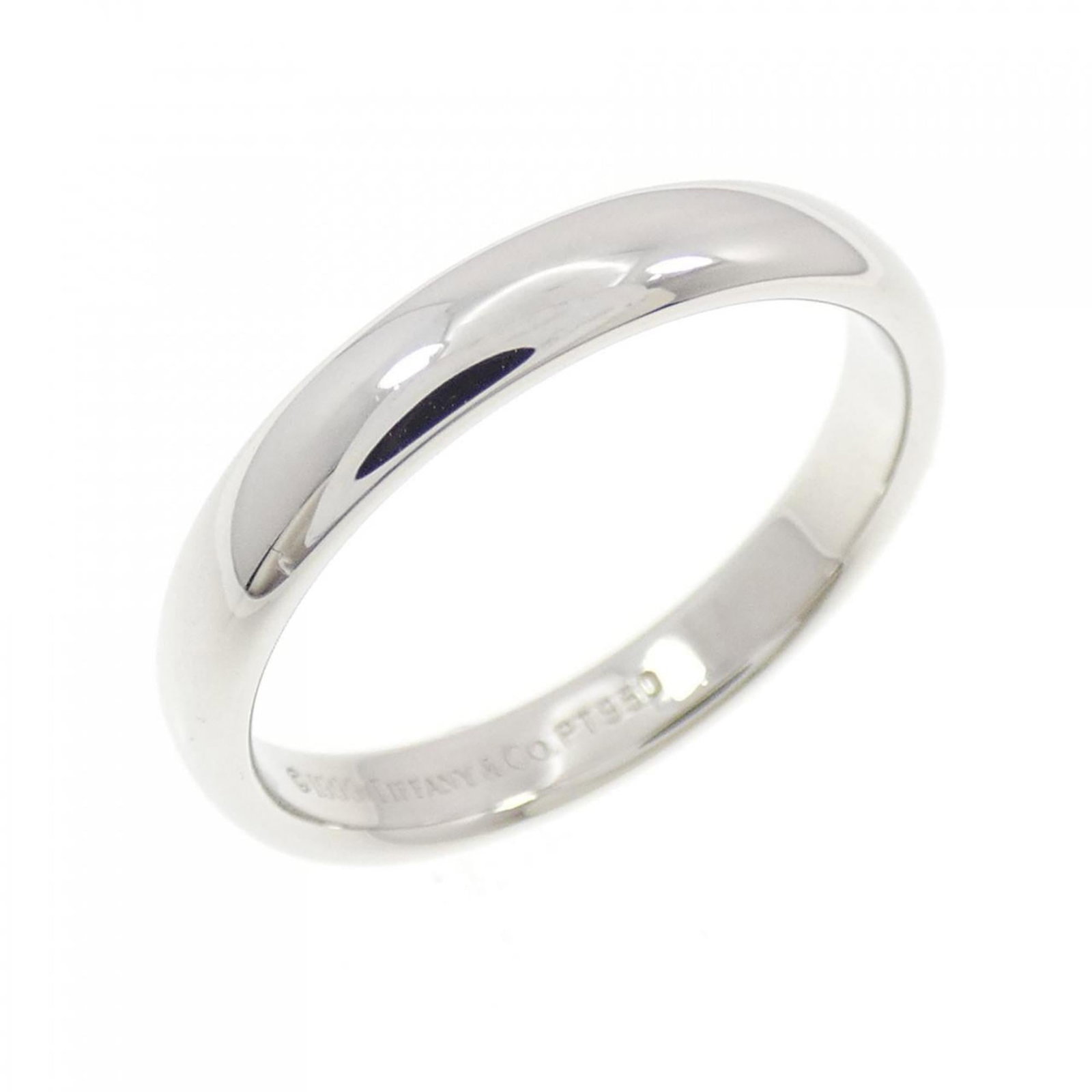 Tiffany Band Ring Platinum 950: Tiffany Band Ring Platinum 950 Platinum 950 Tiffany band ring, crafted from high-quality platinum, offers a sleek and sophisticated design. This US size 5 band ring features a classic style with no