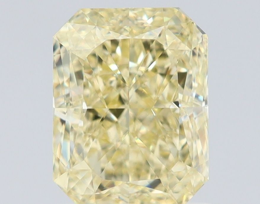 GIA Radiant 1.26ct Fancy Light Yellow VVS2 - Loose Natural Diamond: GIA Radiant 1.26ct Fancy Light Yellow VVS2 - Loose Natural Diamond GIA certification, EX polish, and VG symmetry make this Fancy Light Yellow diamond stand out. With its VVS2 clarity and 1.26ct carat 