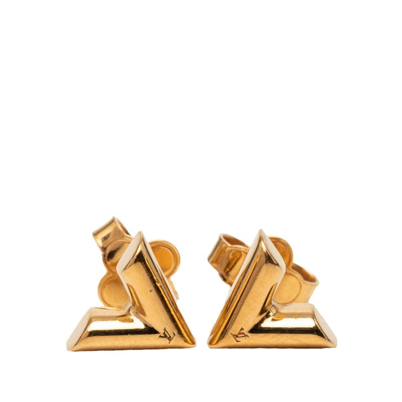 Gold stud earrings Louis Vuitton plating: Gold stud earrings Louis Vuitton plating Gold stud earrings with Louis Vuitton plating, bearing the MPN M68153. These elegant earrings feature gold plating in a classic design, measuring 8.10mm x 10.2