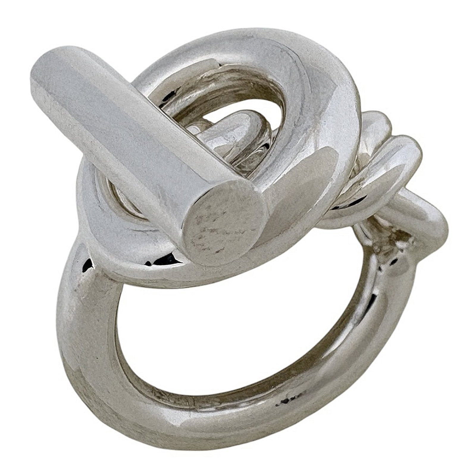 Silver ring women's sterling silver mm ring hermes croisette: Silver ring women's sterling silver mm ring hermes croisette Sterling silver ring with a distinctive Hermes Croisette design, available in size 6.5. This elegant ring features a beautiful silver finis