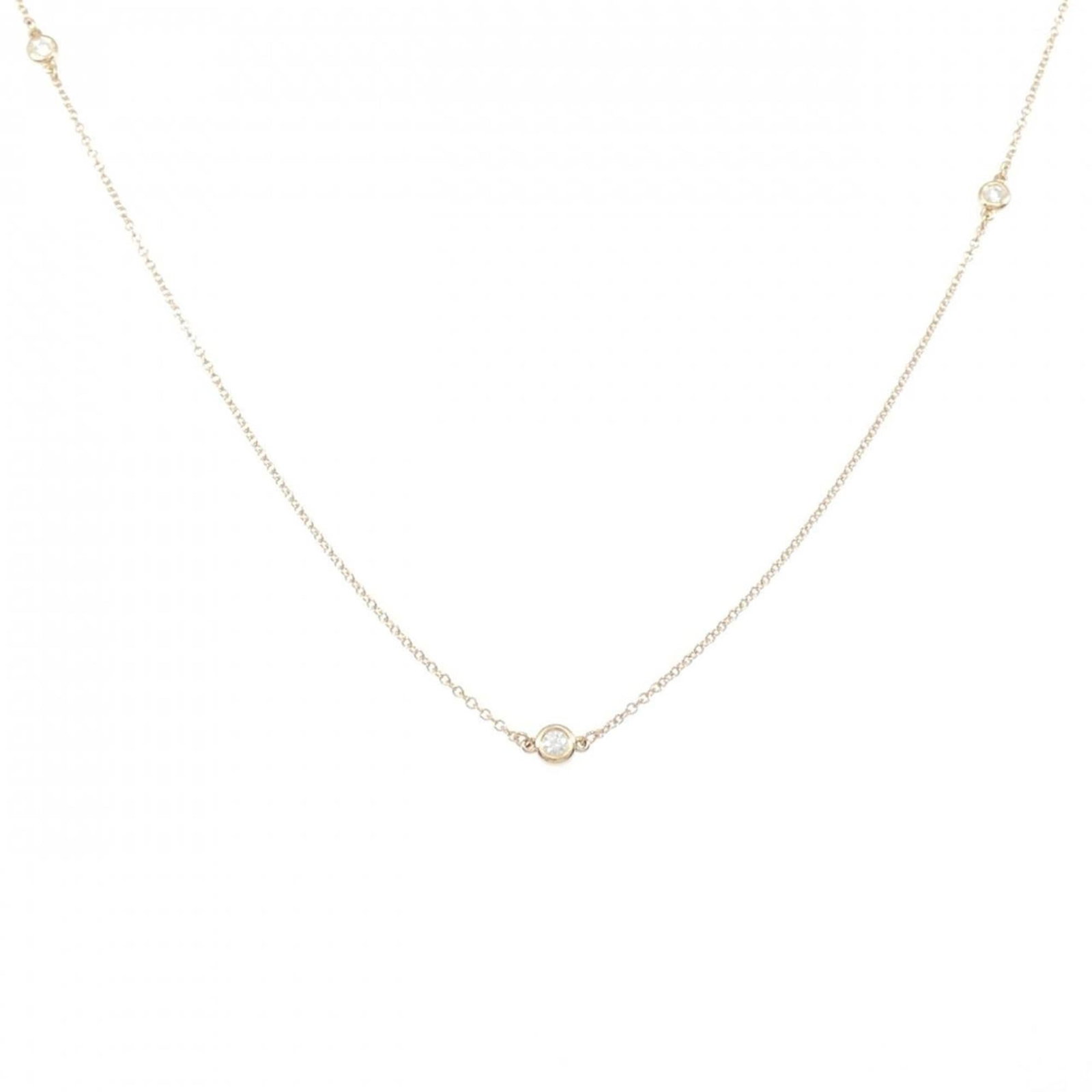 Tiffany By The Yard Sprinkle 9P Necklace 0.31Ct: Tiffany By The Yard Sprinkle 9P Necklace 0.31Ct Tiffany's 60141639 necklace boasts an exquisite 0.31ct diamond set in 18k gold, adding a touch of elegance to any outfit with its delicate pink hue and 
