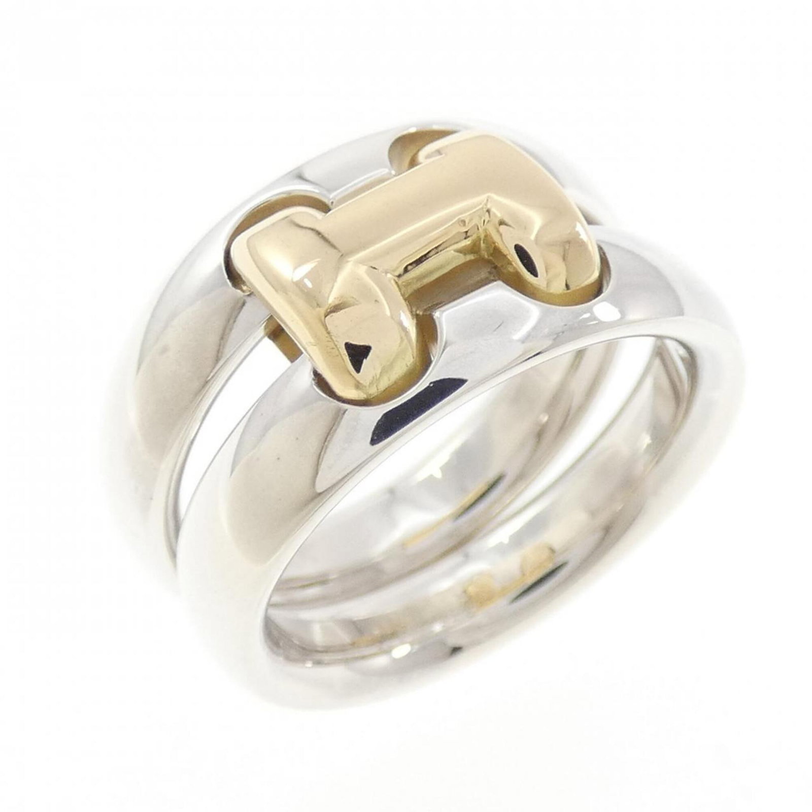 Ring Band of Hermes: Ring Band of Hermes Silver Ring Band of Hermes, US Size 4.5 and Brand Size 48. Item Specifics: Brand: Hermes Type: Band ring Gender: Women Color: Silver Brand Size: 48 US Size: 4.5 Product Disclaimer: