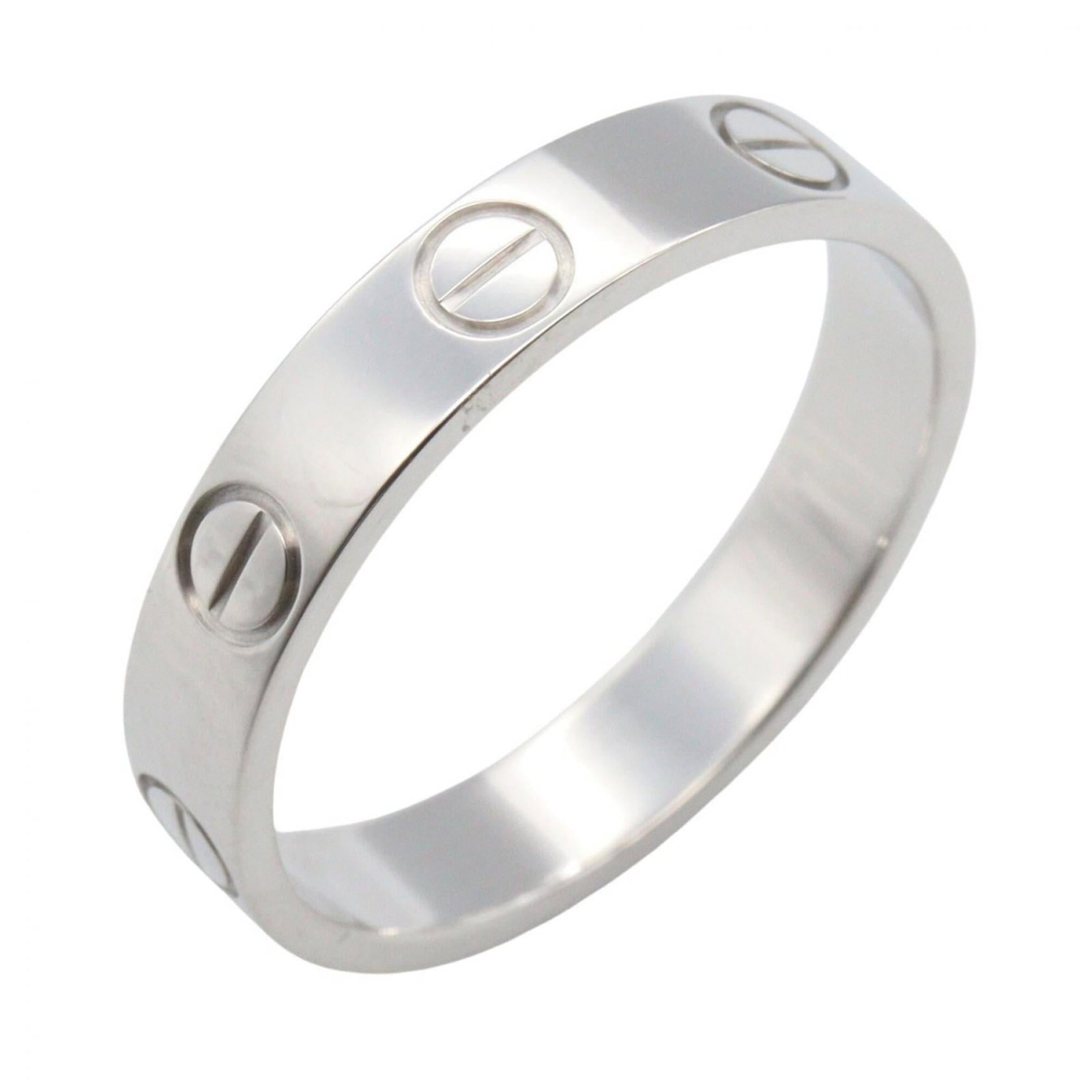 Cartier Band Ring White Gold (18K): Cartier Band Ring White Gold (18K) Cartier Band Ring White Gold (18K) features a sleek, silver band crafted from high-quality white gold. This 18K piece boasts a classic design suitable for both men a