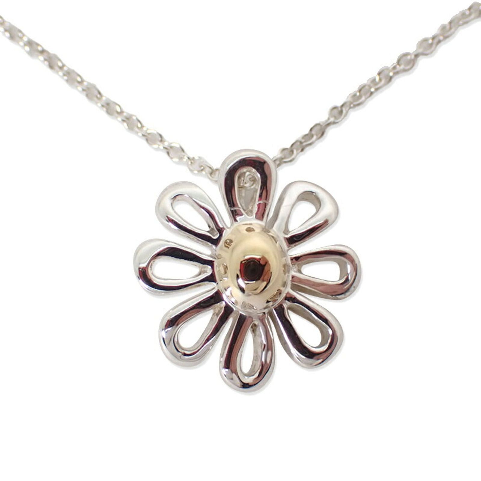 Tiffany & Co. 925 750 Daisy Pendant Necklace (1 of 9)
