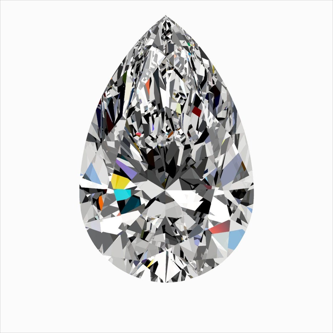GIA Pear 0.46ct E VVS2 - Loose Natural Diamond: GIA Pear 0.46ct E VVS2 - Loose Natural Diamond GIA certified, this exquisite loose natural diamond boasts exceptional clarity with a VVS2 grade and vibrant color, rated E. The stone's precise cut and 
