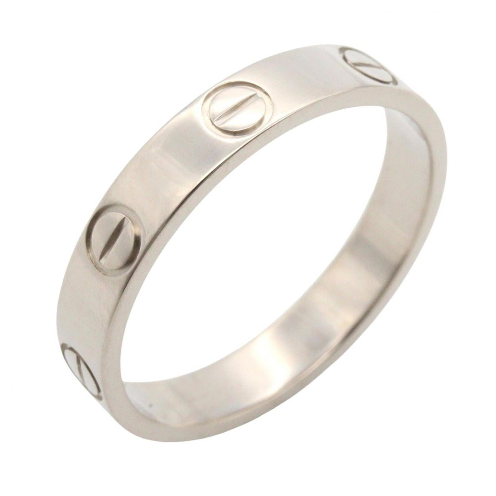 Cartier Band Ring White Gold (18K): Cartier Band Ring White Gold (18K) Cartier Band Ring White Gold (18K) features a striking white gold design, crafted from 18K material. This elegant band ring boasts a classic style with a US size of 