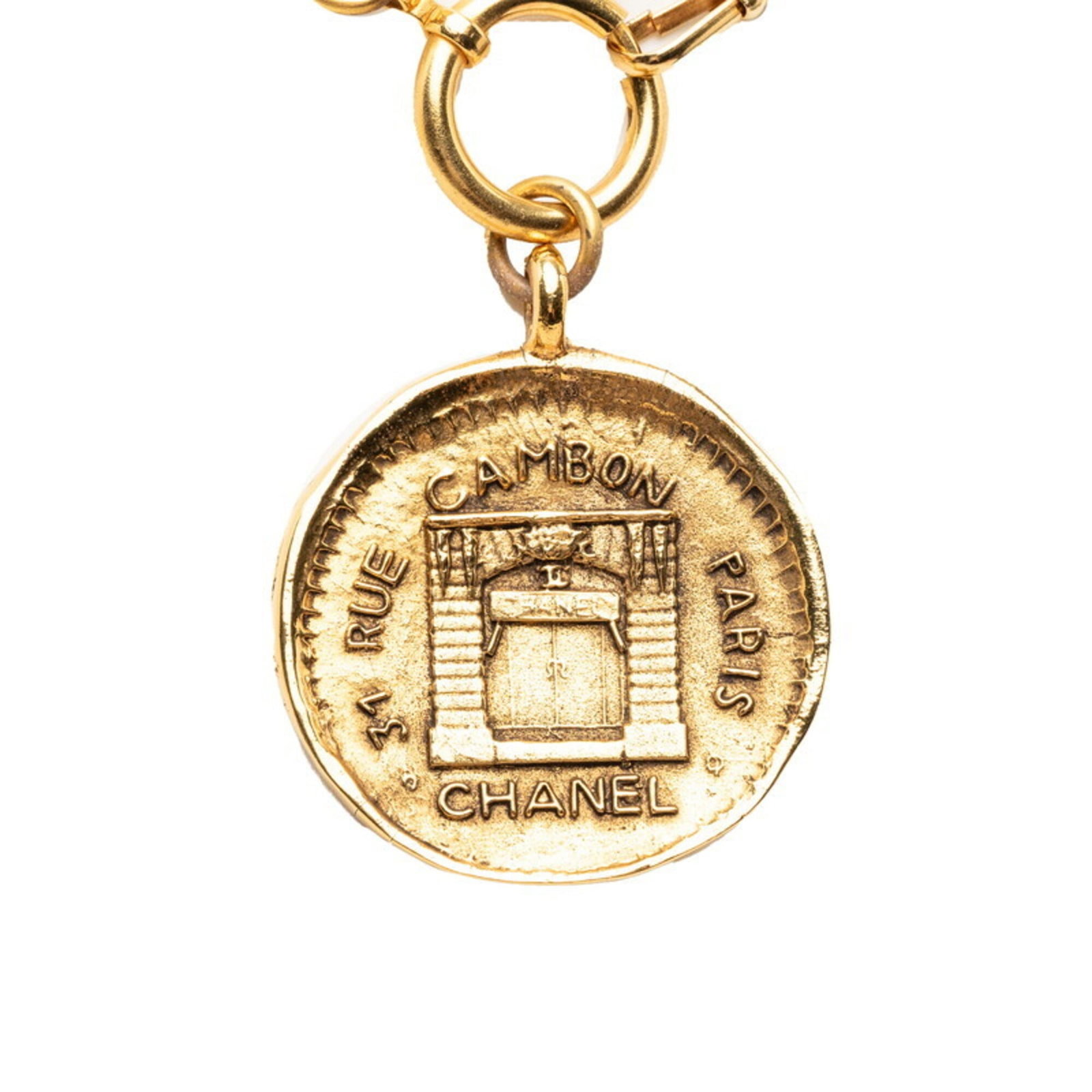 Women's Rogue Chain Necklace Gold Plated Chanel Vintage 31 Rue Cambon (1 of 6)