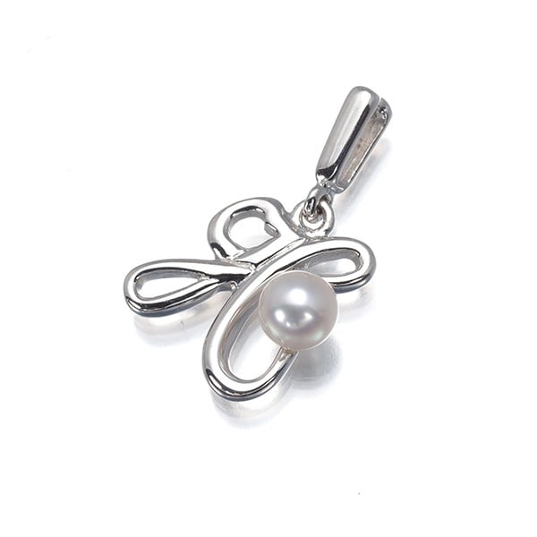 Mikimoto Pendant Baby Akoya Pearl 3.7Mm Initial Alphabet H 18K Wg: Mikimoto Pendant Baby Akoya Pearl 3.7Mm Initial Alphabet H 18K Wg 18k White Gold Mikimoto Pendant Baby Akoya Pearl in Initial Alphabet H, measuring 10.0 x 9.2mm with a total length of 15.7mm including