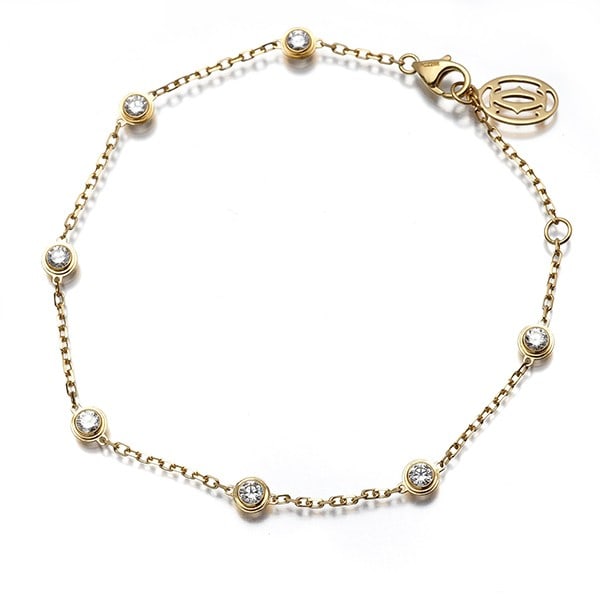 Diamond 0.6Ct D'Amour 18K 750 Yellow Gold Cartier Bracelet (1 of 5)