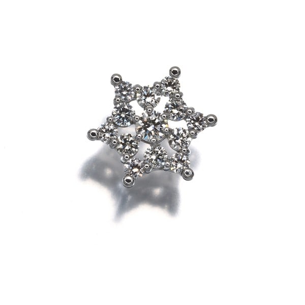 Diamond 0.27Ct Star Pendant 900 Platinum (1 of 3)