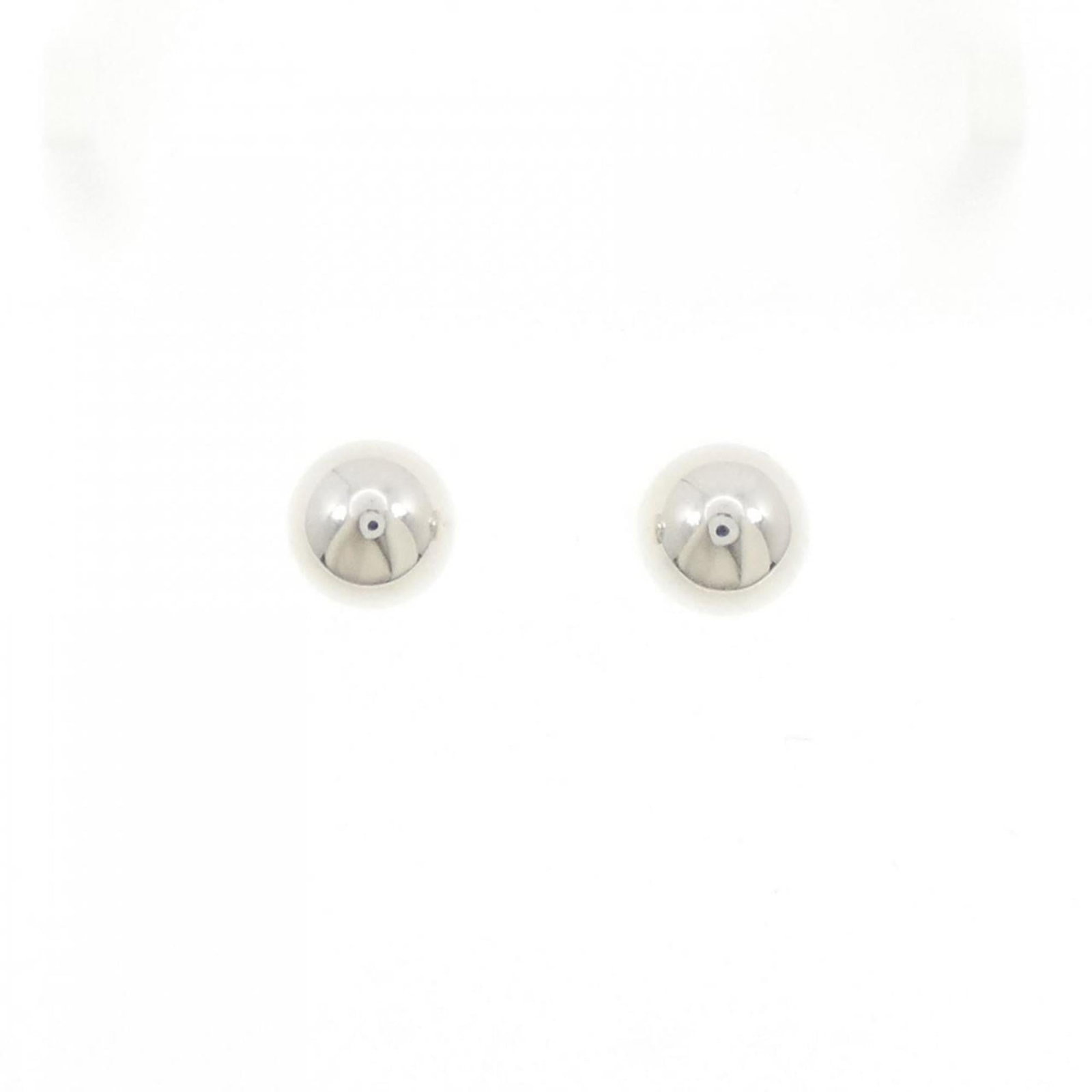 Silver Ball Stud Earrings Tiffany (1 of 4)