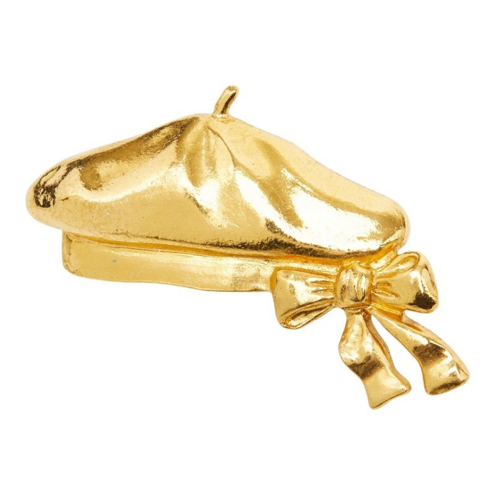 Chanel Brooch Gold Plating: Chanel Brooch Gold Plating The Chanel Brooch Gold Plating boasts elegant gold plating details, adding a touch of sophistication to any outfit. Measuring 3.5cm x 5.8cm, it features a classic design tha