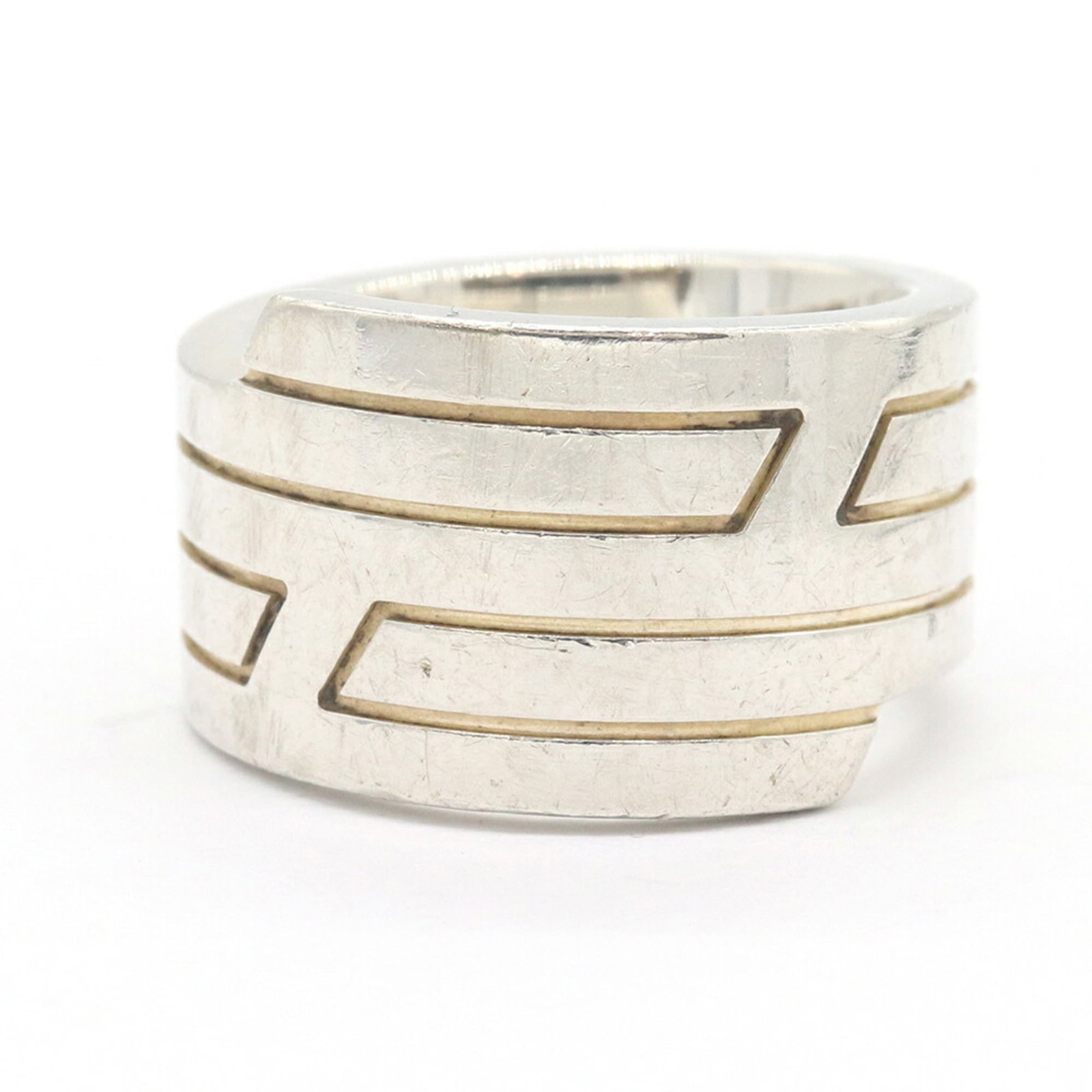 Old women's men's silver sv italique hermes ring size 53 (1 of 8)