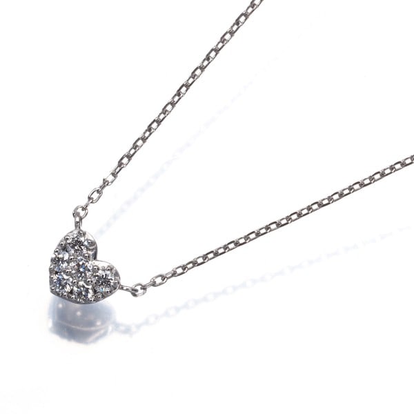 Diamond Necklace Heart Paved 950 Platinum Vendome (1 of 4)