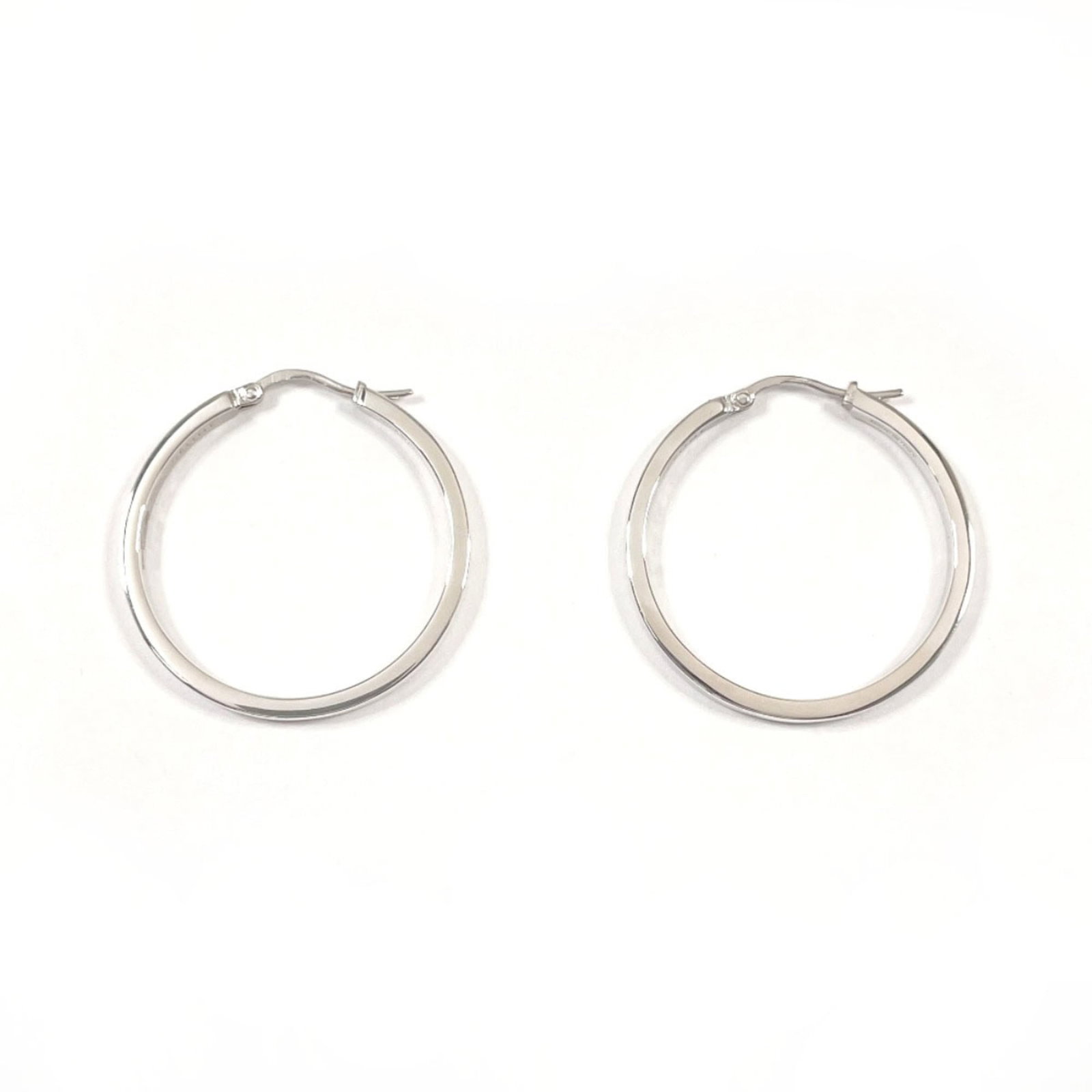 Silver Hoop Earrings by Celine (1 of 9)
