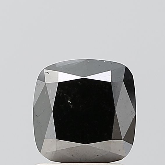 Cushion Brilliant 1.51ct Fancy Black VVS2 - Loose Natural Diamond: Cushion Brilliant 1.51ct Fancy Black VVS2 - Loose Natural Diamond 1.51ct Fancy Black VVS2 diamond, showcasing exceptional clarity and color, with EX polish and symmetry, making it a standout among