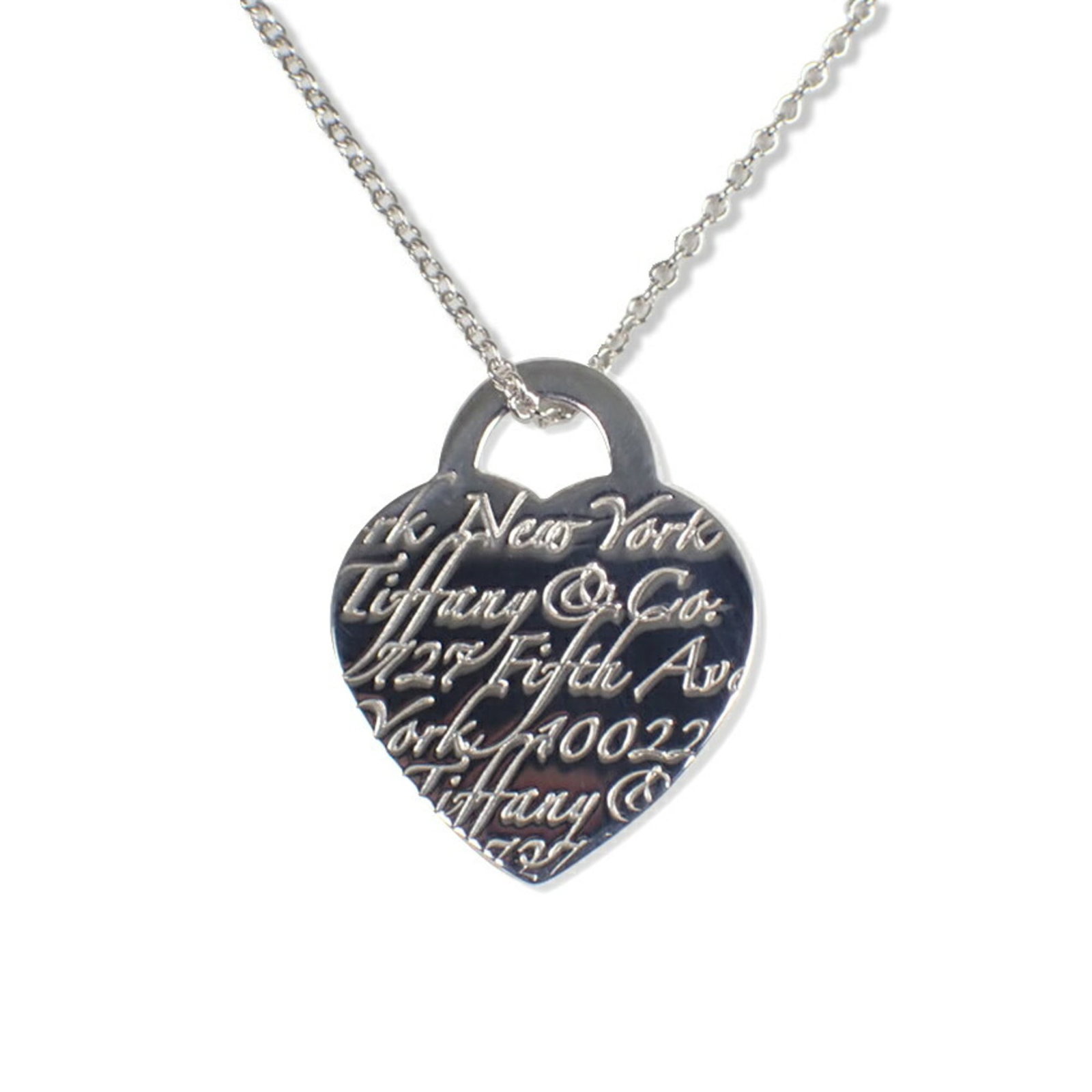 Tiffany & Co. 925 Notes Heart Pendant Necklace (1 of 11)