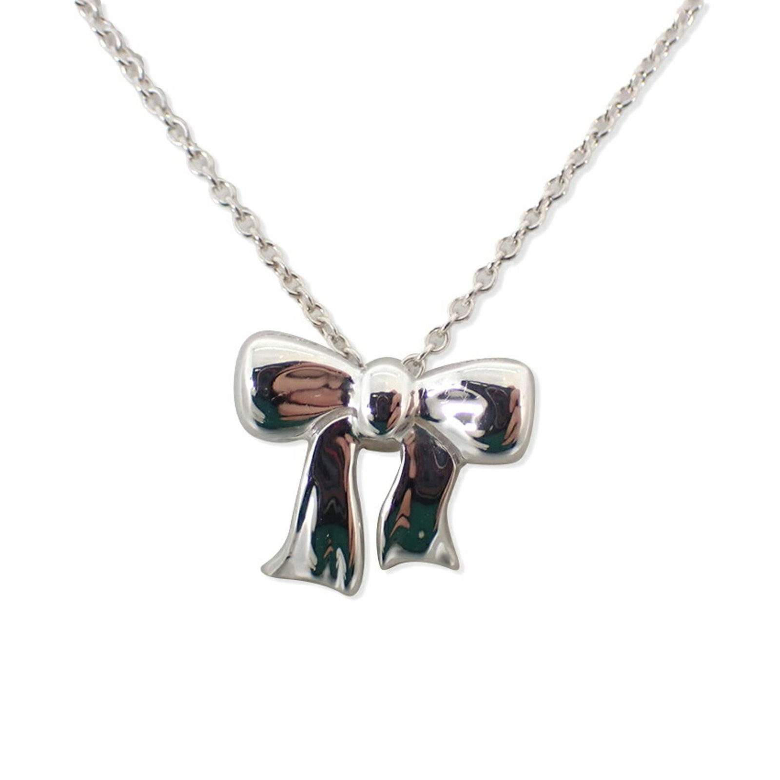 Tiffany 925 Ribbon Pendant Necklace (1 of 11)